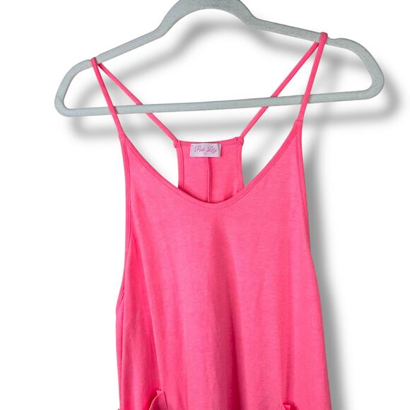 Pink Lily Day In The Life Neon Pink Slouchy Relaxed Fit Dropped Lounge Jumpsuit - Picture 5 of 9